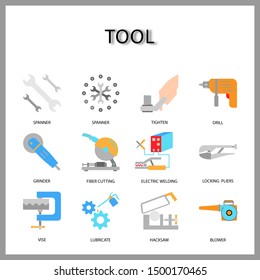 tool icon isolated on white background for web design