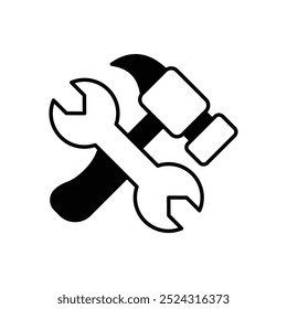 Tool-Symbol einzeln auf weißem Hintergrund. Vektorgrafik.