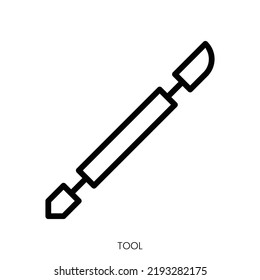 tool icon. Line Art Style Design Isolated On White Background