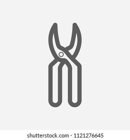 Tool icon line symbol. Isolated vector illustration of  icon sign concept for your web site mobile app logo UI design.