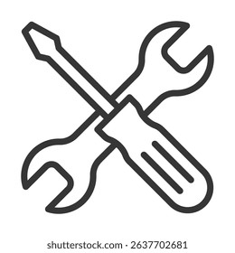 Tool Icon Lineal Style Vector Illustration