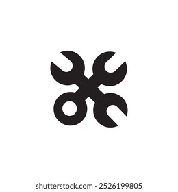 Tool icon on white background | Car service icon | emblem isolated on white background, Flat style for graphic and web design, logo.Vector illustration.