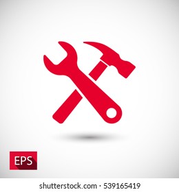 Tool  icon. One of set web icons