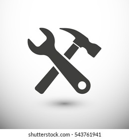 Tool  icon. One of set web icons
