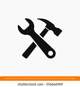Tool  icon. One of set web icons