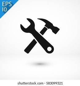 Tool  icon. One of set web icons