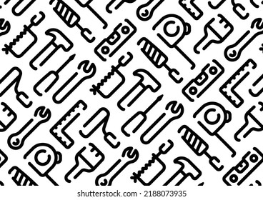 Tool icon pattern background for graphic design.A-size horizontal.