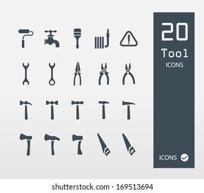 Tool icon set ( Set of 20 Quality icons )