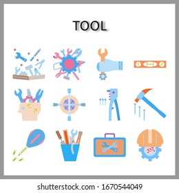 tool icon set isolated on white background for web design
