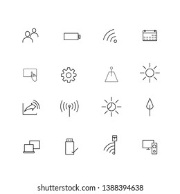 Tool icon set in phone, tablet, laptop or computer