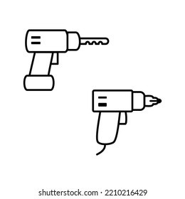 Tool icon set. Tools for repair work. Isolated icon, object on white background.
