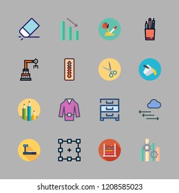 tool icon set. vector set about graphic tool, cabinet, tools and utensils and graphic icons set.