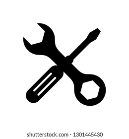 tool icon symbol vector. on white background