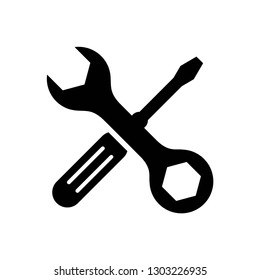 tool icon symbol vector. on white background