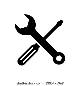 Tool icon symbol vector. on white background editable eps10