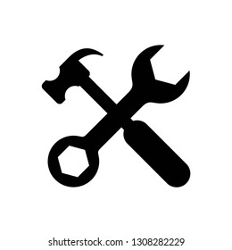 Tool icon symbol vector. on white background editable eps10