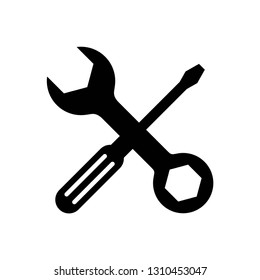 Tool icon symbol vector. on white background editable eps10