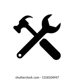 Tool icon symbol vector. on white background editable eps10