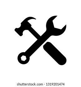 Tool icon symbol vector. on white background editable eps10