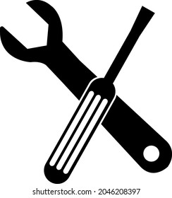 Símbolo de icono de herramienta vector. en fondo blanco editable.eps