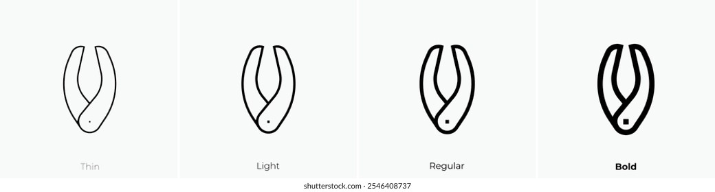 tool icon. Thin, Light Regular And Bold style design isolated on white background