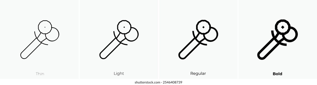 tool icon. Thin, Light Regular And Bold style design isolated on white background