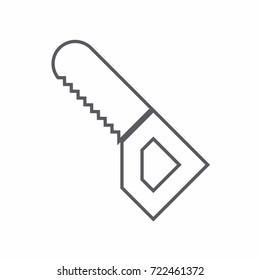 Tool icon, thin line saw