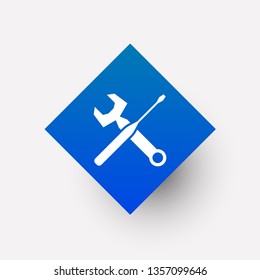 tool icon in trendy flat style isolated on background.  