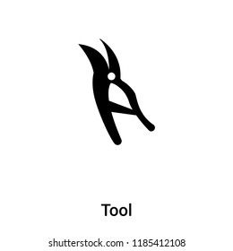 Tool icon vector isolated on white background, logo concept of Tool sign on transparent background, filled black symbol