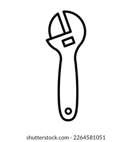 Symbol des Werkzeugs, Vektorgrafik. Bildzeichen reparieren. Bausymbol oder -logo.