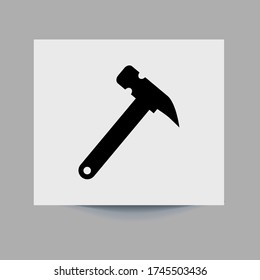 Toolsymbol Schraubensymbol, Logo isoliert Schraubenschlüssel und Hammer. Symbol "Extras" im weißen Hintergrund isoliert