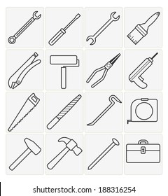 Tool icons set