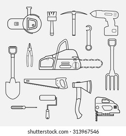 Tool icons set