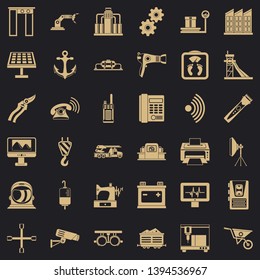 Tool icons set. Simple style of 36 tool vector icons for web for any design