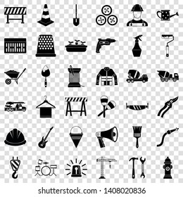Tool icons set. Simple style of 36 tool vector icons for web for any design