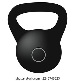 A tool to increase physical strength - Kettlebell. Vector illustration.