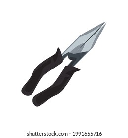 icono aislado de alicates de hierro de herramientas