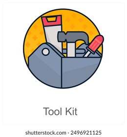 Tool Kit und Tool Icon Konzept