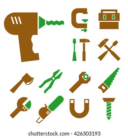 tool kit icon set