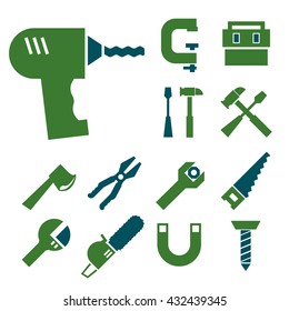 tool kit icon set