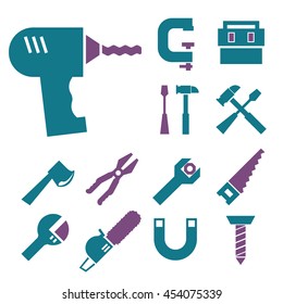tool kit icon set