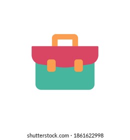 tool kit icon vector flat design. colored tool icon, isolated on white background