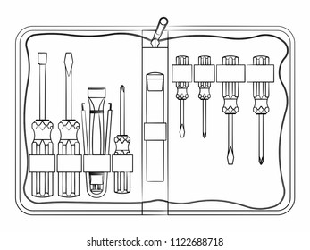 Tool kit maintenance. Outline only.