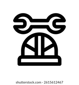 tool line icon. Clean and minimalist vector icon for websites, mobile apps, presentations, and logos. Fully scalable and customizable for any project.
