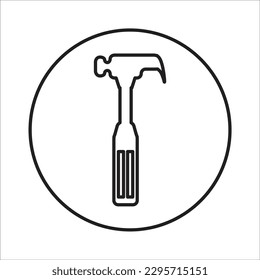 icono de vector de línea de herramientas nuevo