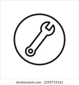 Vektorsymbol der Werkzeuglinie