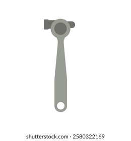 tool maker hammer flat icon illustration color