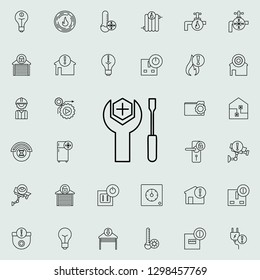 tool mark icon. Automation icons universal set for web and mobile