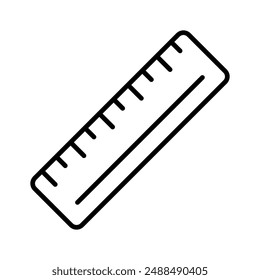 Tool for measurement or calculating length, premium icon of ruler, scale vector