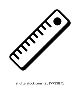 Tool for measurement or calculating length, premium icon of ruler, scale vector